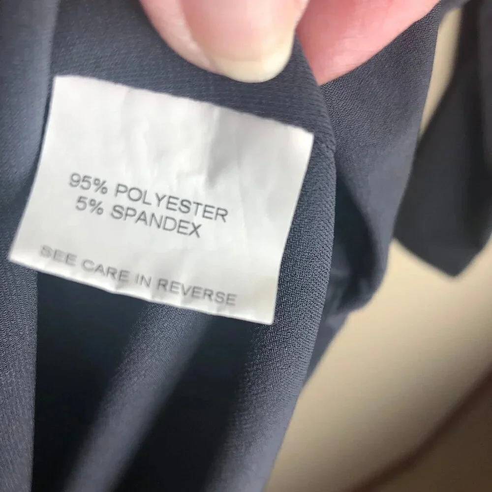 LBISSE V-neck Gray Top Size L - Picture 8 of 9